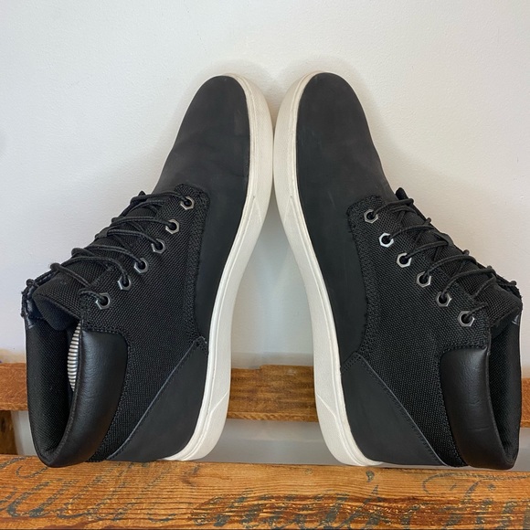 Timberland Davis Square Black Leather Chukka Boots Men’s 8.5 - Picture 5 of 12